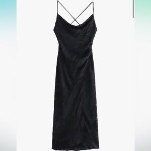Zara Black Backless Dress